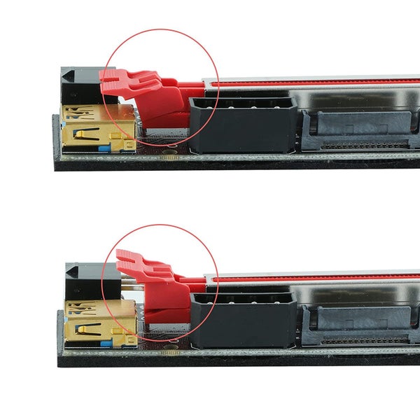 VER011 MINI PCIe PCI-E 1X To 16X GPU Riser Adapter For Cryptocurrency Mining Carousel 2