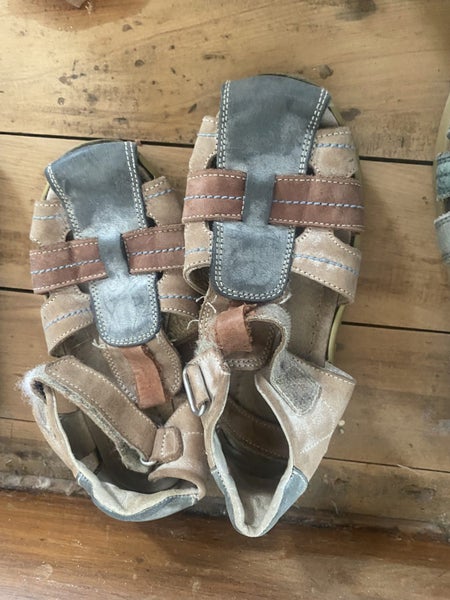 Italian made kids Leather sandals bundle sizes 25/27 Carousel 1