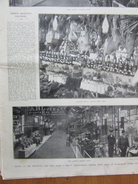 Palmerston North winter show July 1904.Ex Auck News 1904 Carousel 1