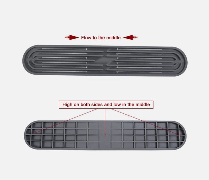 Dish Drying Mat Draining Drainer Mat Kitchen Counter Sink Rack Silicone Carousel 4