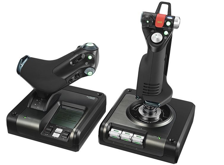 Logitech G X52 PRO HOTAS Flight Control System Carousel 1