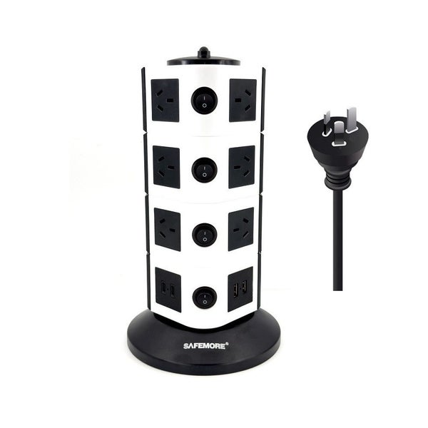 SAFEMORE VPS Origin 4 Level Power Board Station 14 Outlet + 2 x ?USB-A & 2 x ... Carousel 1