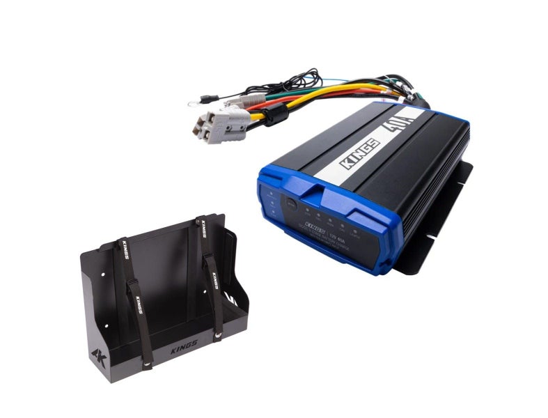 Kings 40A DCDC Charger |MPPT Solar 12/24V|Lithium Compatible+ Battery Tray Slim Carousel 1