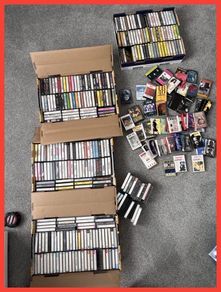 MASSIVE Bulk Lot – HUNDREDS of Cassette Tapes & Singles! Carousel 1