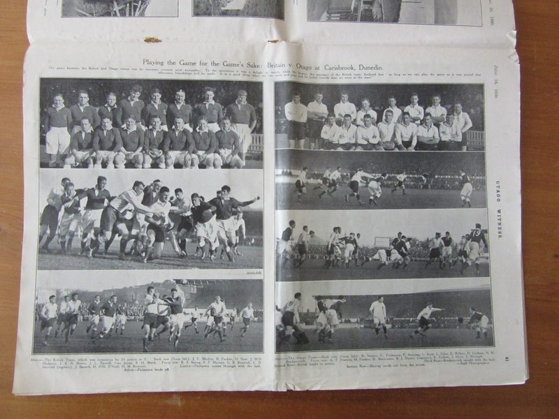 Otago Witness paper June 24, 1930.80 pages. Sockburn rail accident. ORIGINAL!. Carousel 3
