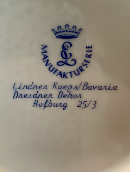 Vintage Lindner Küps Bavaria Porcelain 15-Piece Tea Set Carousel 10