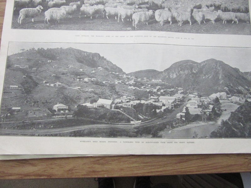 Karangahake gold mining pictures July 1904. Ex Auck News Carousel 1