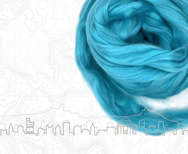 Spinning Nuno Felting San Marino Blue A Grade Mulberry Bombyx Silk Fibre 10gm Carousel 2