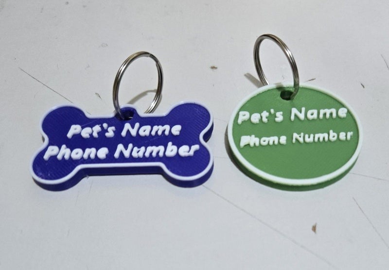 Pet Name and Phone Number Tag Carousel 1