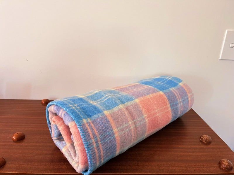Vintage NZ Single Woollen Blanket Carousel 1