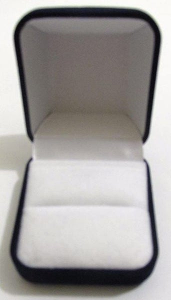 Ring Box - Black with white lining Carousel 1