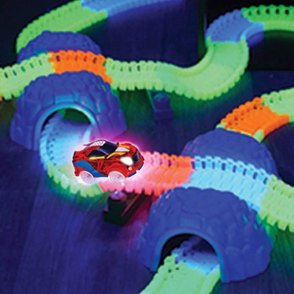 Remote Control Turbo Race Cars with 16 Feet of Flexible Carousel 2