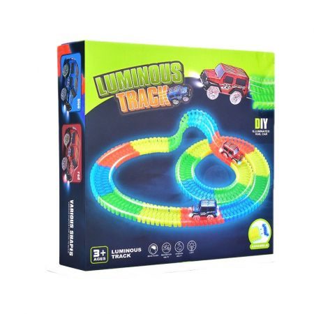 Remote Control Turbo Race Cars with 16 Feet of Flexible Carousel 4