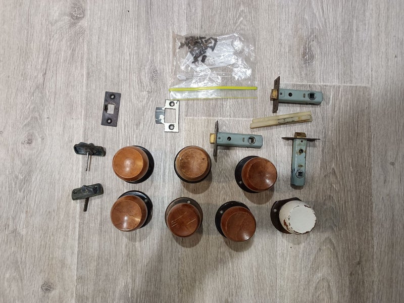 Door sets vintage - wooden handles Carousel 1