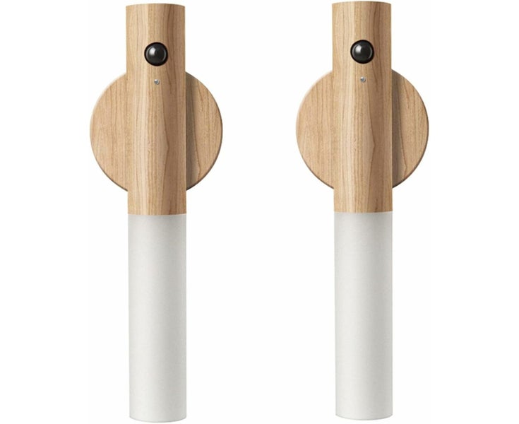 Wooden Motion Sensor Night Lights Magnet Body Sensor Hallway Night Lights Rec Carousel 1