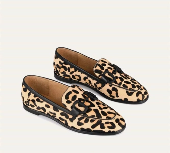 Jo Mercer Leopard Flat Shoes Carousel 5