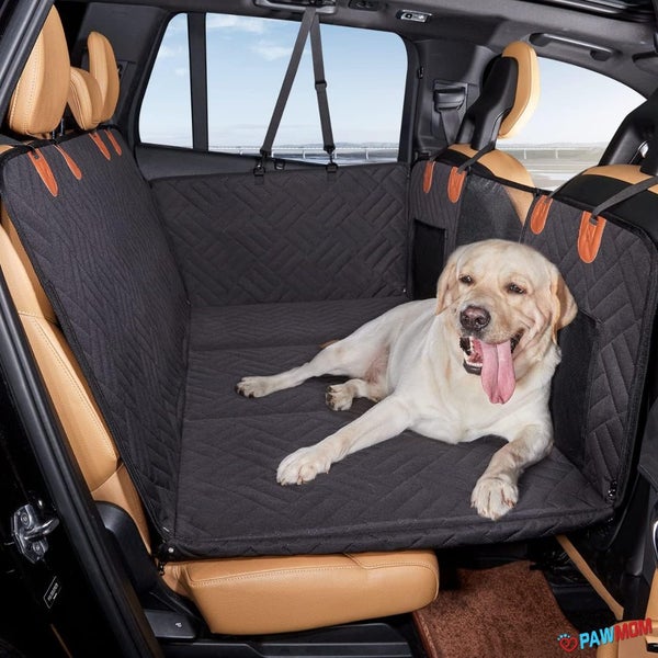 PAWMOM Pet Car Seat Cover Upgraded 6-IN-1 Waterproof & Scratch Proof Nonslip ... Carousel 1