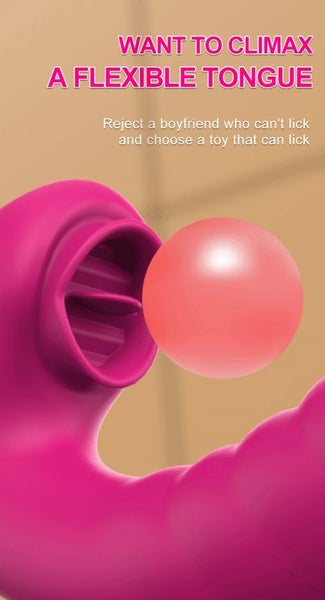 Tongue Licking Vibrator 2 In 1 Sex Toys Dildos Vibrators Clitoris Stimulator Carousel 2
