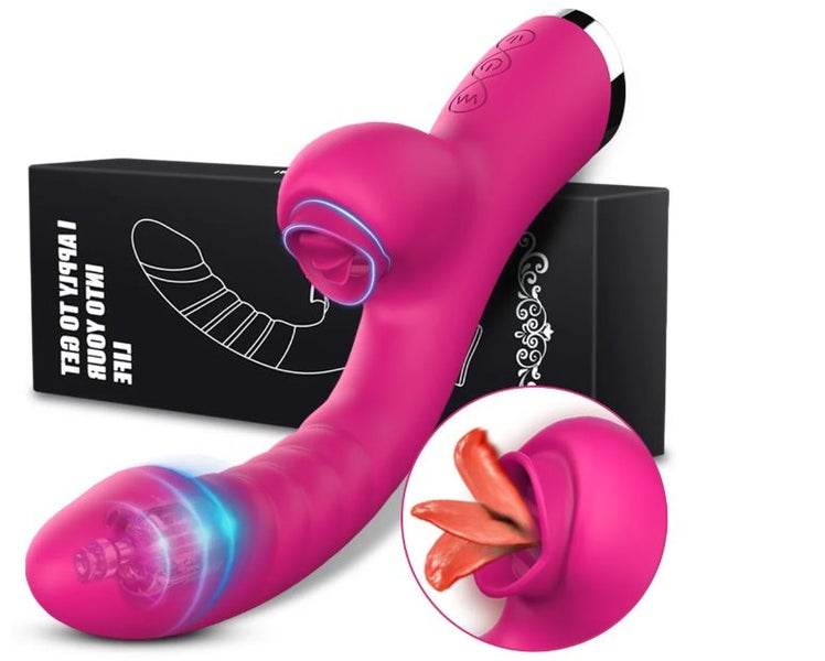 Tongue Licking Vibrator 2 In 1 Sex Toys Dildos Vibrators Clitoris Stimulator Carousel 1