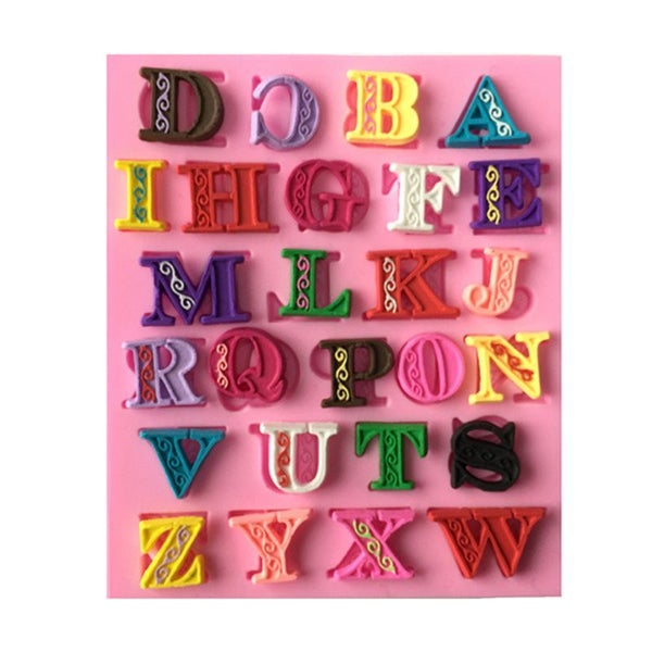 Letter Silicone Moulds Fondant Cake Molds Carousel 1