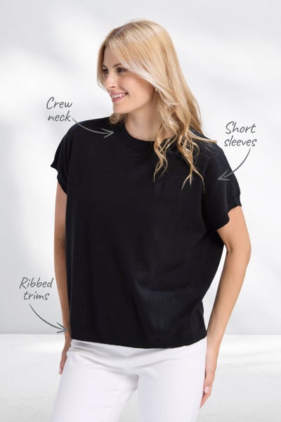 Stella and Gemma Gwen Tee Black Carousel 2