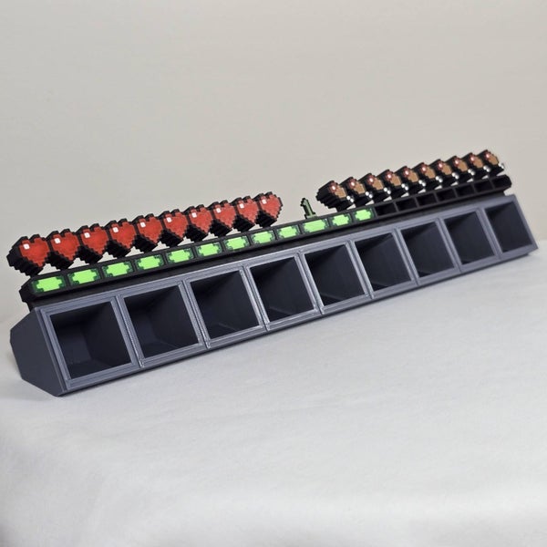 Minecraft Inventory Status Bar - Desk Display Piece Carousel 1