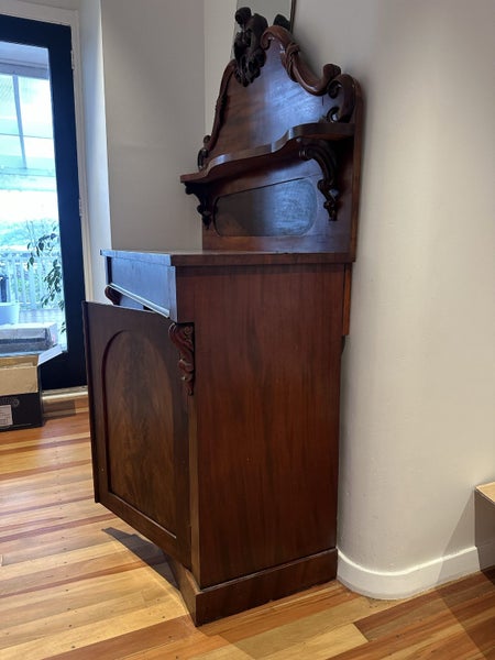 Vintage Antique Wooden Sideboard with Ornate Detailing63616502744579114