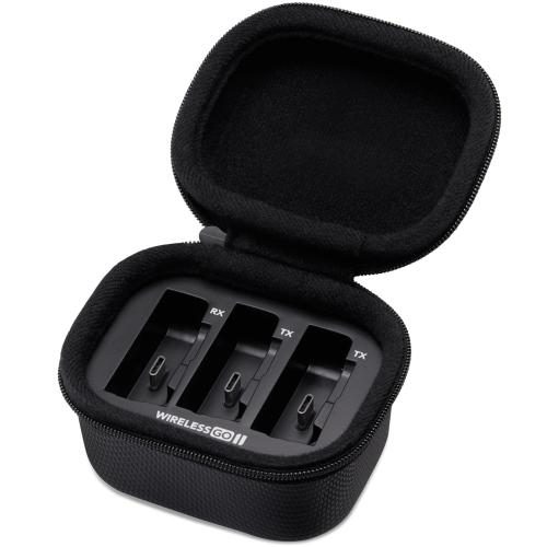 RODE Wireless GO II Charge Case for Wireless GO II - Fits Two Transmitters & One Carousel 1