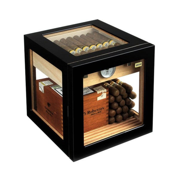 Adorini Cube Deluxe Black Humidor – 100 Cigars Carousel 1
