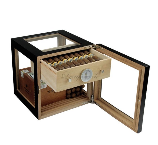 Adorini Cube Deluxe Black Humidor – 100 Cigars Carousel 2