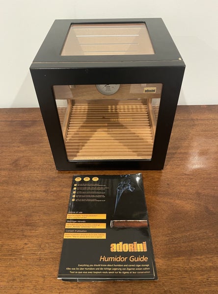 Adorini Cube Deluxe Black Humidor – 100 Cigars Carousel 14
