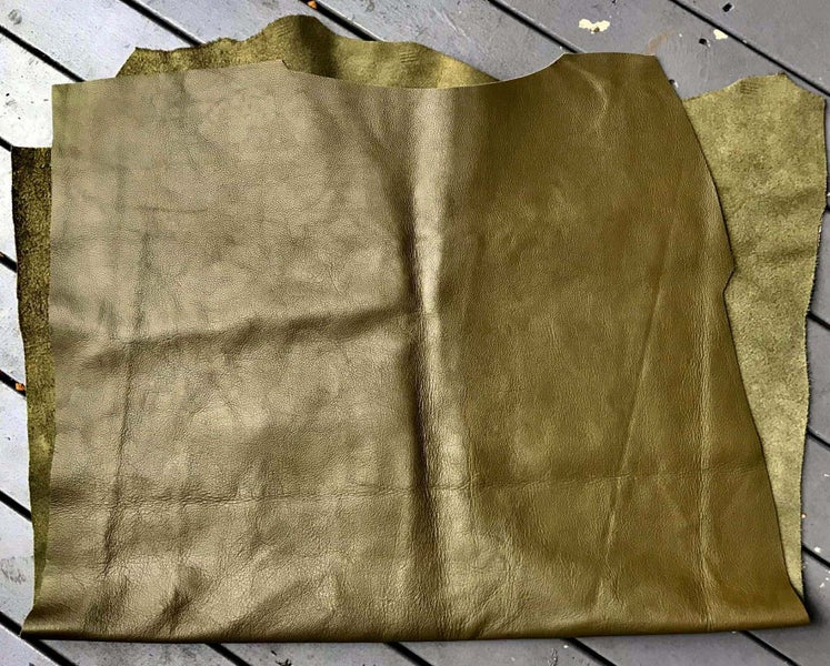 Green Leather Piece Carousel 1