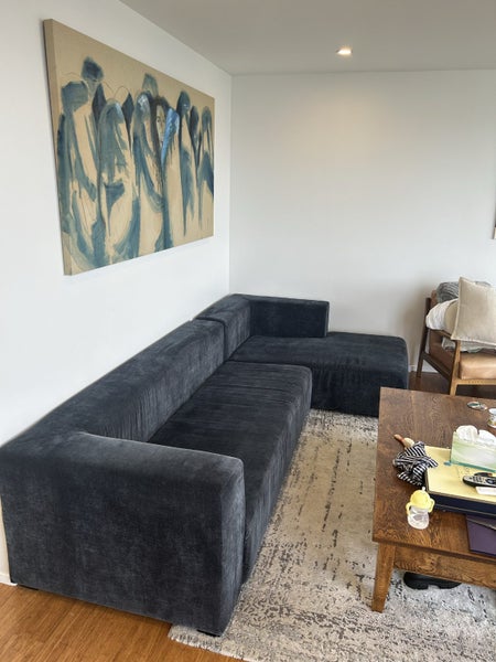 Navy blue L-shaped sofa636152894407691118