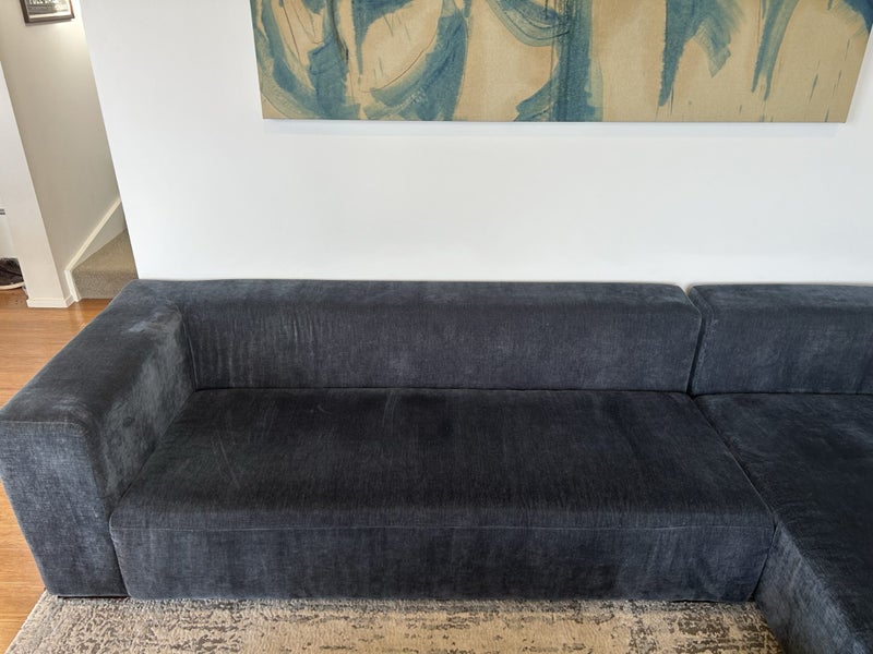 Navy blue L-shaped sofa63615289440769112