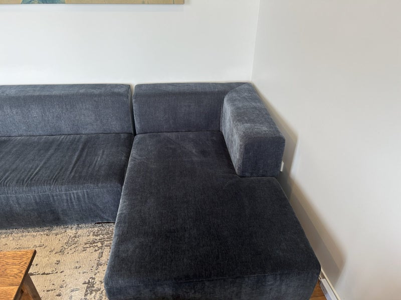Navy blue L-shaped sofa63615289440769114