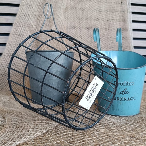 Small Hanging Metal Planters Carousel 5