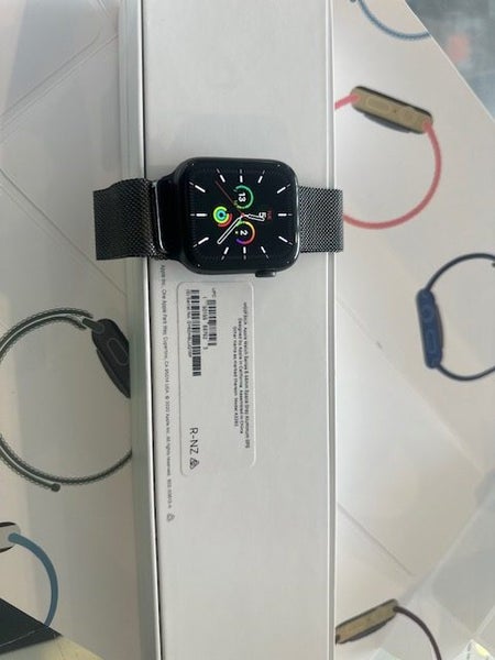 Apple Watch Series 6 Gps 44mm Stainless Black Strap +Free Blue Strap+Afterpay !! Carousel 1