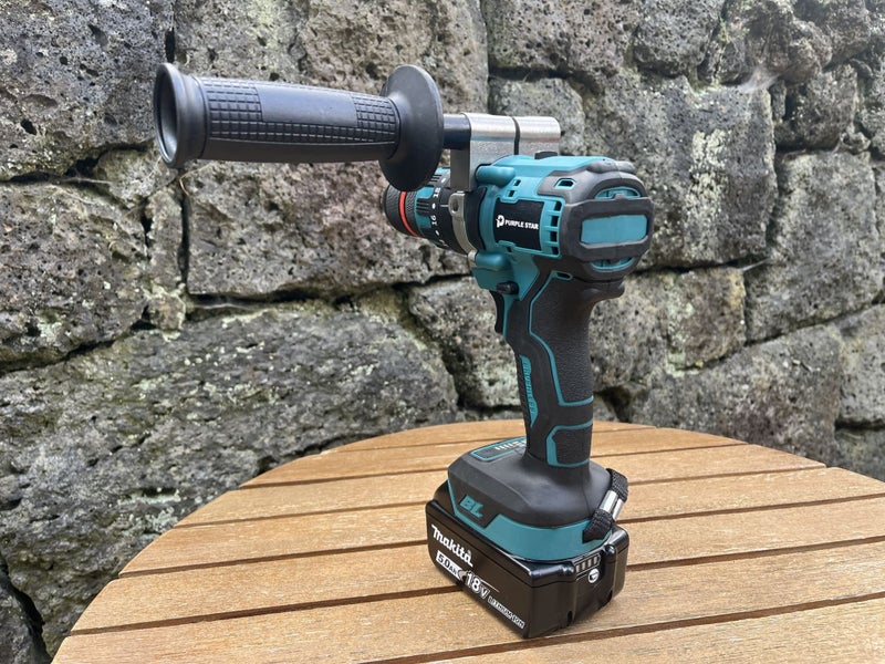 Purple Star 1/2" Brushless Hammer Drill Driver /w Handle For Makita 18V Battery Carousel 2
