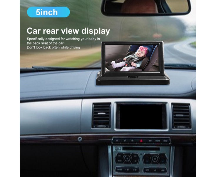 Seat Mirror Camera 360 Degree Rotatable High Clarity Waterproof 5.0-Inch Baby Carousel 2