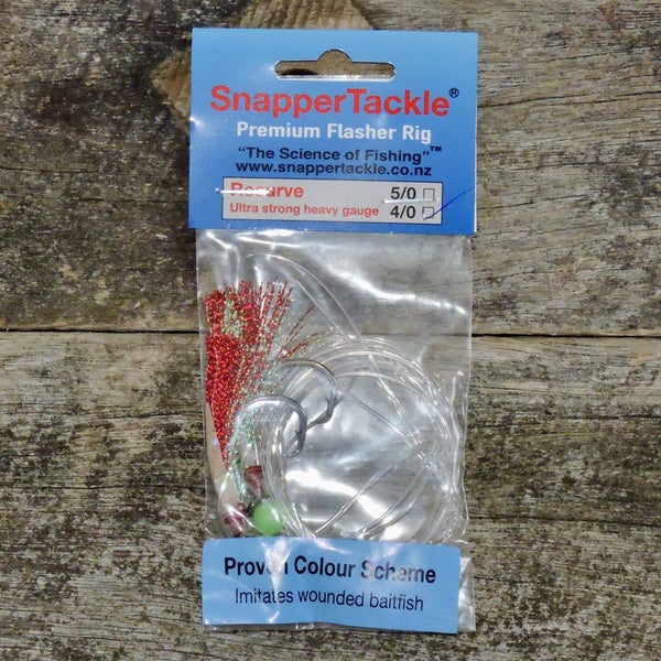 Snapper Tackle Premium Flasher Rig - Red and Blue Carousel 2