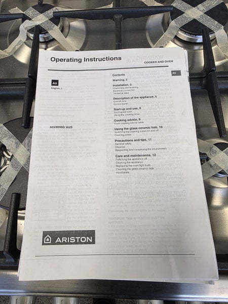 Ariston Freestanding Oven63617465895171113