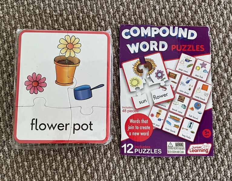 Two children’s educational reading and writing games, new, compound, cvc words Carousel 2