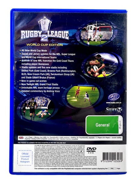 NRL Rugby League 2: WORLD CUP EDITION (PS2) No Manual Carousel 5