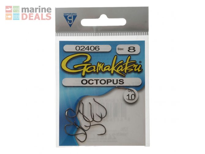 Gamakatsu Octopus Hooks No. 8 Qty 10 Carousel 2