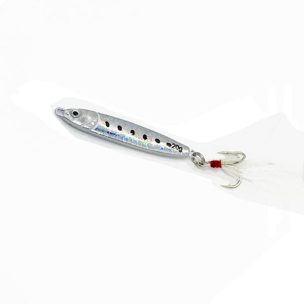 Snapper Tackle Kahawai Jig - Silver Metal Fishing Lure Carousel 1