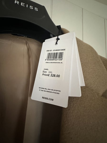 Reiss Epsom Wool blend Overcoat in Camel63616678154497112