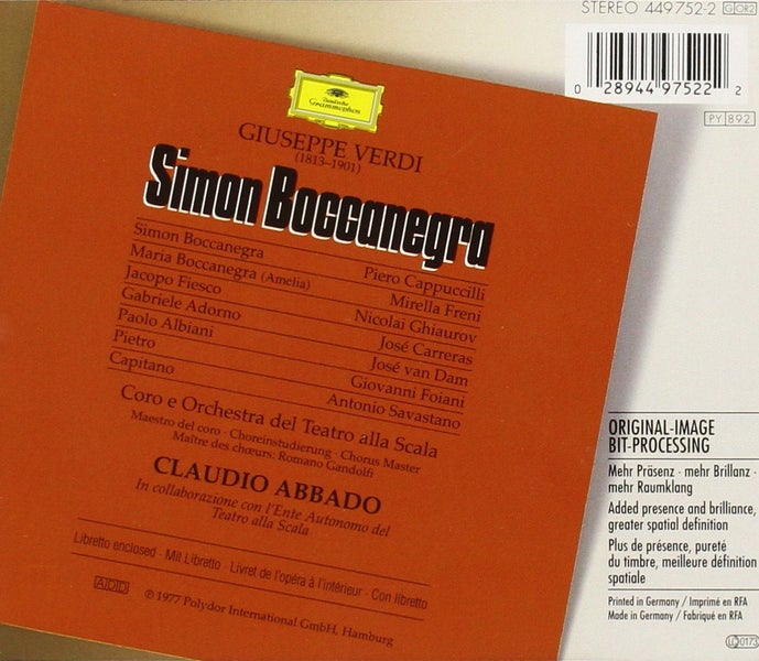 Verdi / Simon Bocconegra / Abbado 2CD Carousel 2