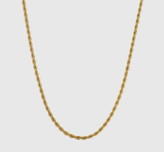 Men’s 18K Gold Filled 3MM Twisted Link Chain - SALE! Carousel 1