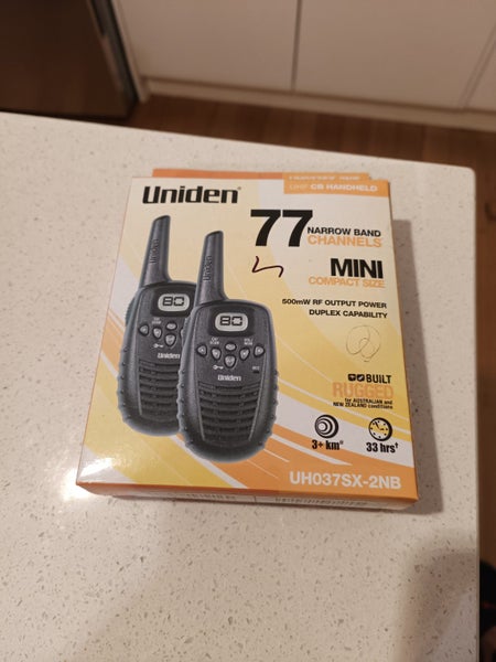 Uniden Walkie Talkie Set - UH037SX-2NB - UHF 77 Narrow Band Channels Carousel 1