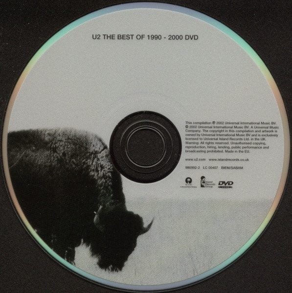 U2 – The Best Of 1990-2000 DVD Compilation, Repress, Super Jewel Box King Size Carousel 3